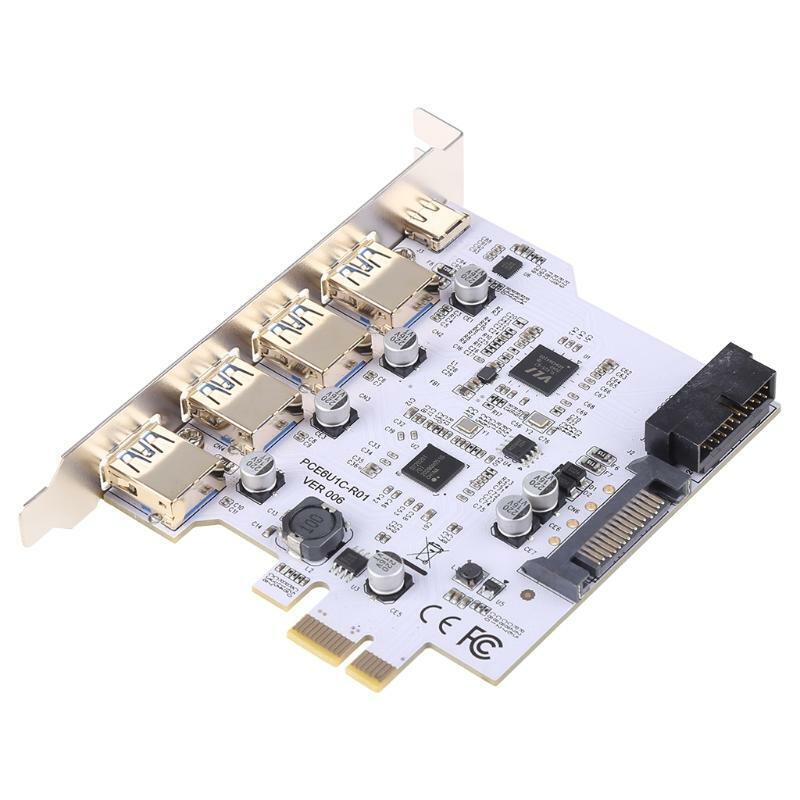USB3.0 PCI-E Type C Expansion Card Adapter Universal Computer Laptop Add On Card