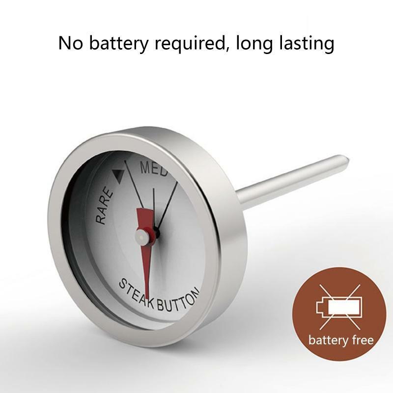 Stainless Steel Dial Thermometer Mini Steak Thermometer Grill Mates Barbecue BBQ