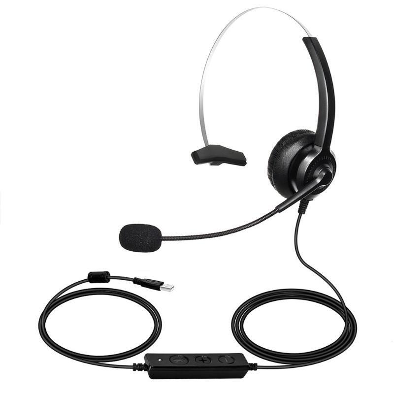 Replacement Headphone Cable USB 2.5M Headset Computer Headphone Microphone Call