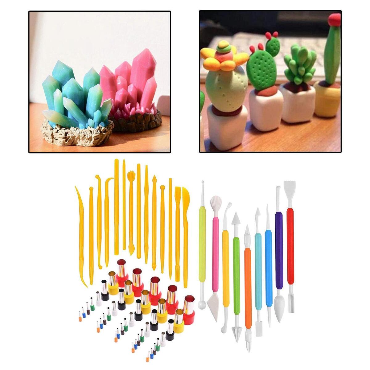 63x DIY Polymer Clay   Cut Cutting   Circle Shape Cutting