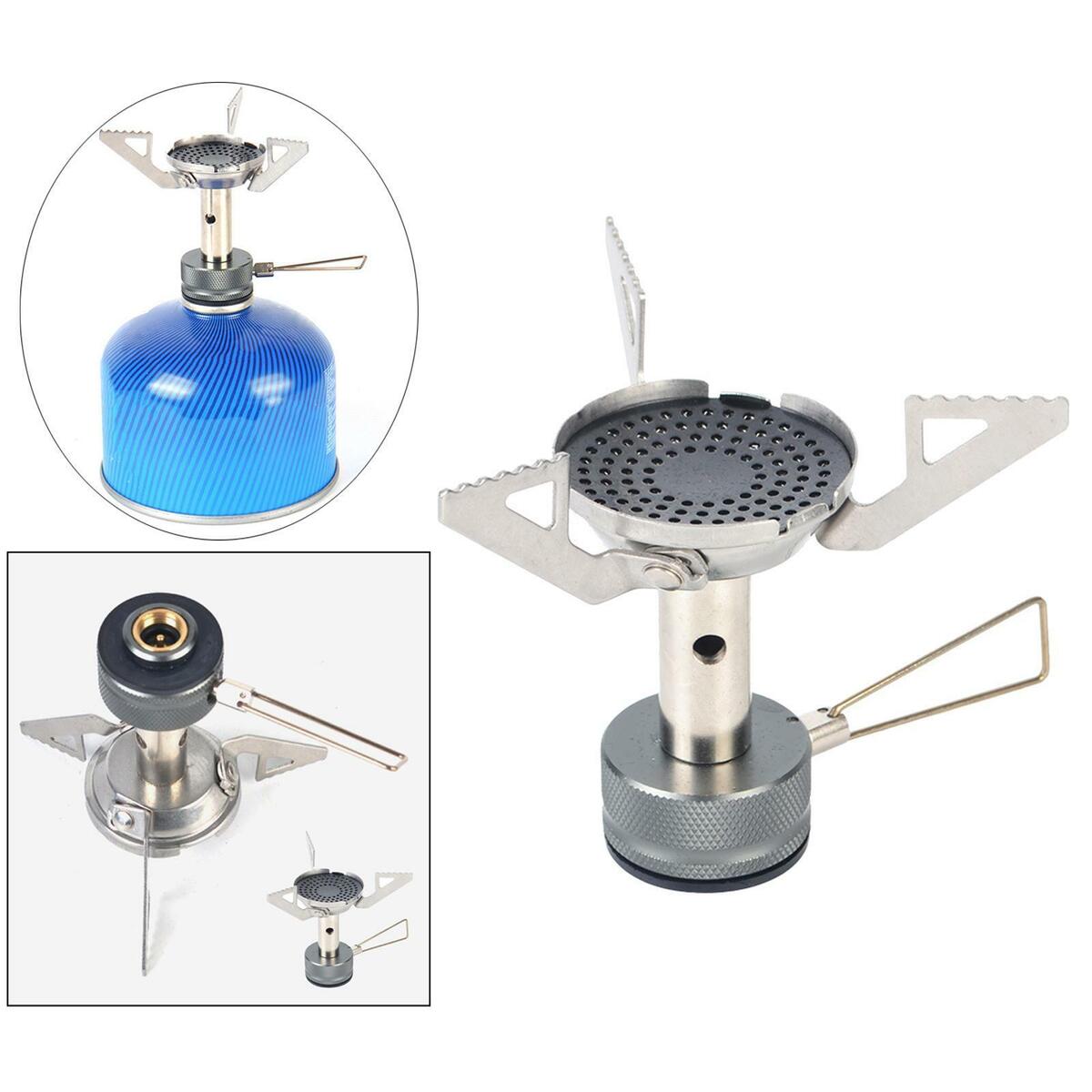 Mini  Camping Gas Stove Outdoor Picnic Cooking Folding Burner Head