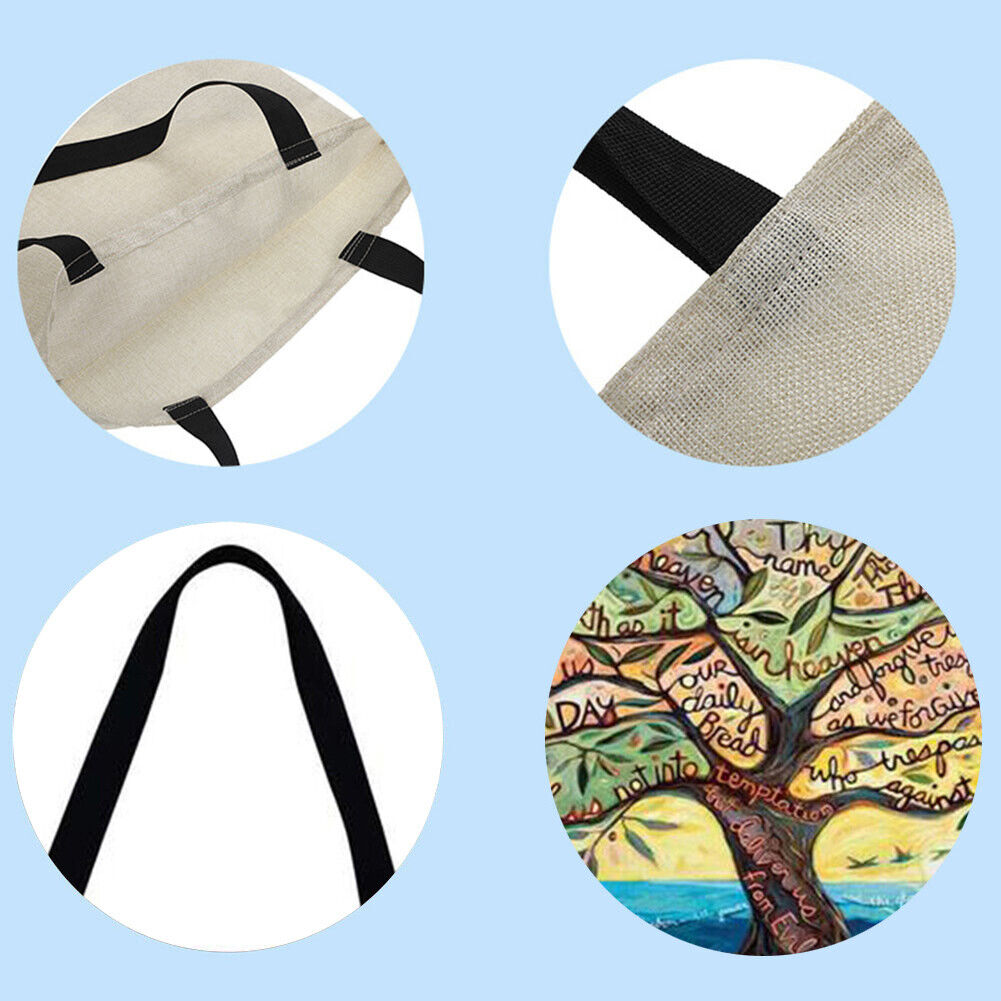 cartoon tree Printed Shoulder Shopping Bag Casual Large Tote Handbag