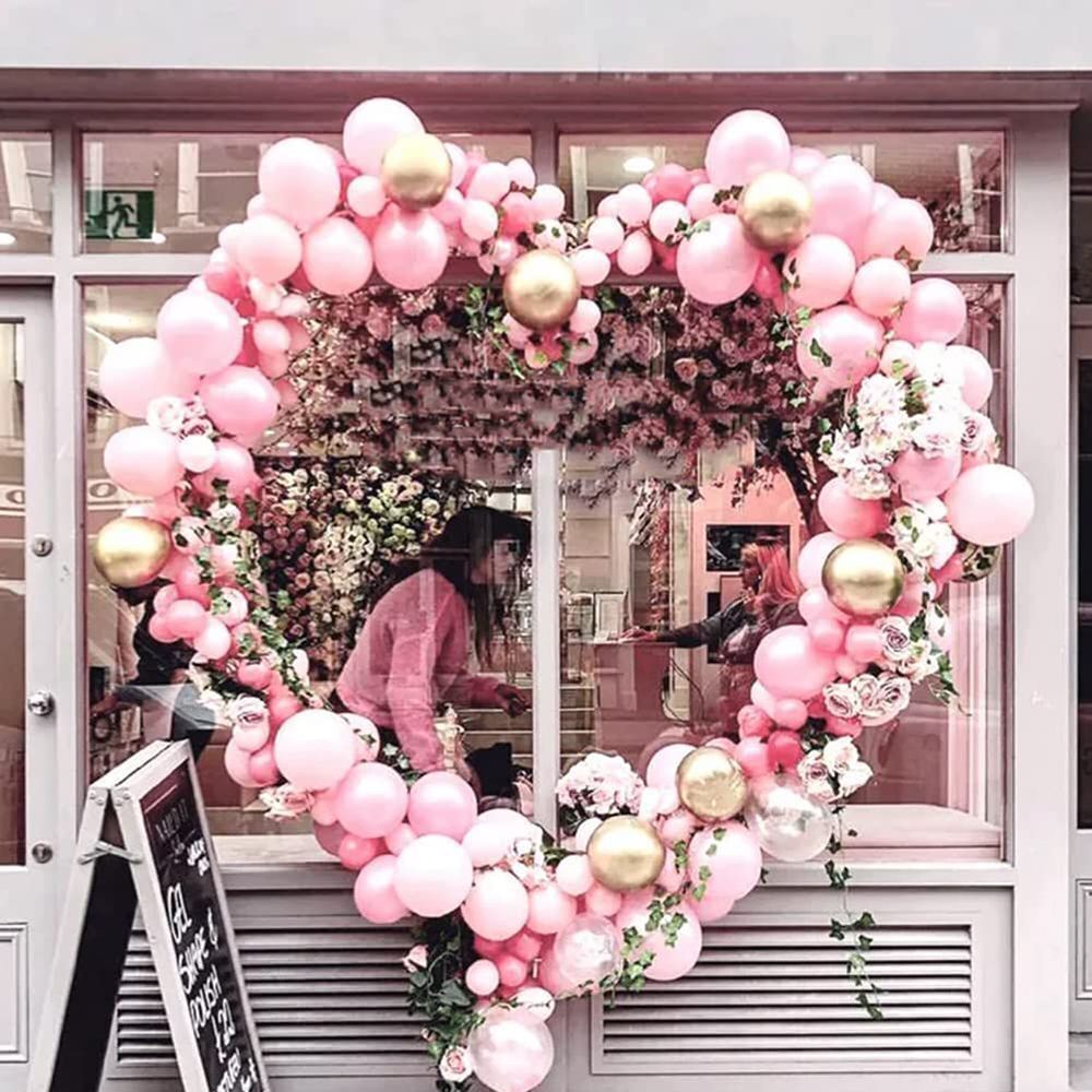 Frame Holder Column Base Balloon Arch Plastic With Stand 59inch Love Heart