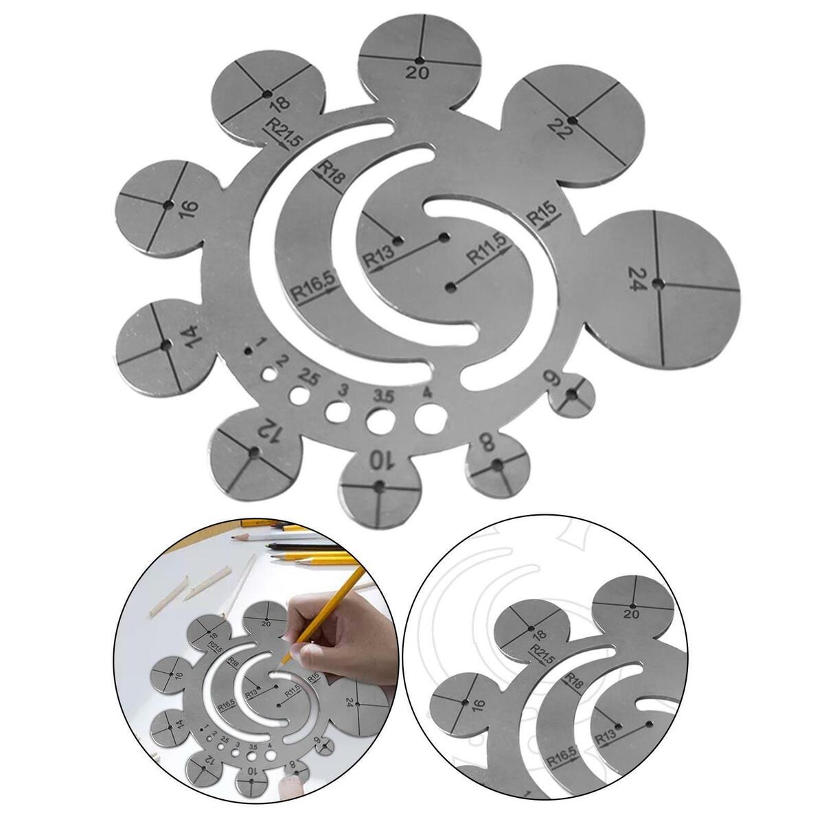 Cutting Ruler  Cutting Template Circle Drawing for Craft