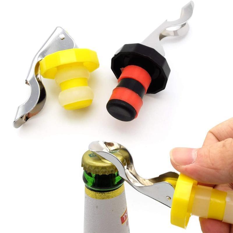 10 Pieces Wine Stoppers Food-grade Silicone Bottle Stopper Expanding Bottle Plug