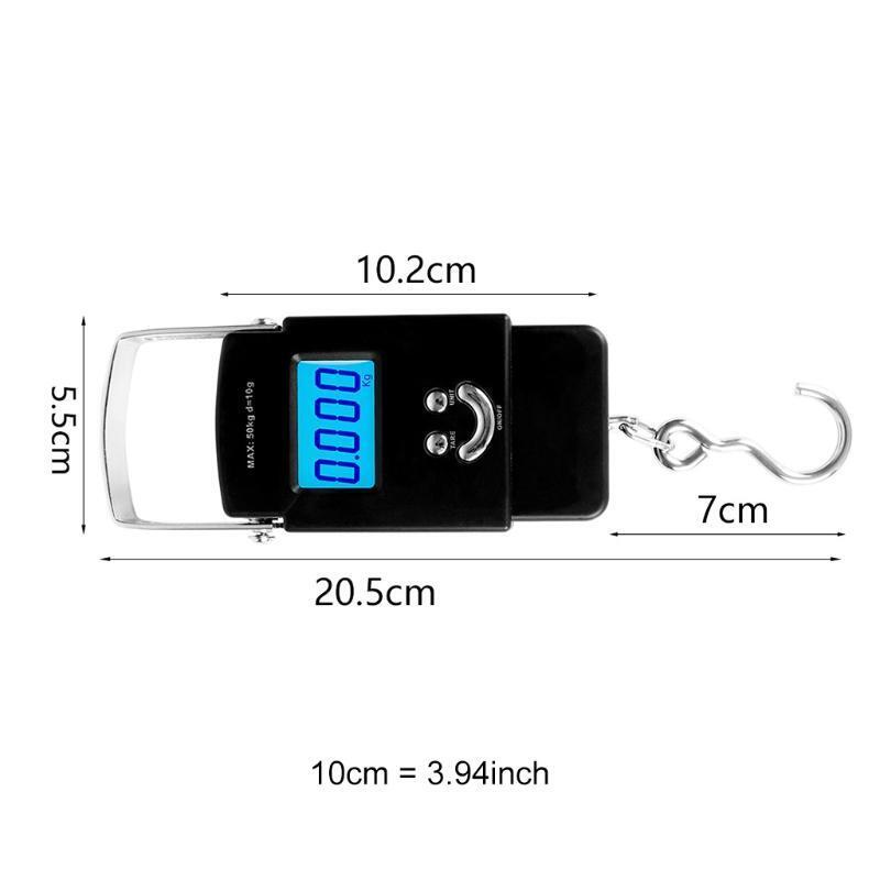 Digital Fish Scale 110lb/50kg Fish Gripper Fishing Lanyard Fish Hook Remover Kit