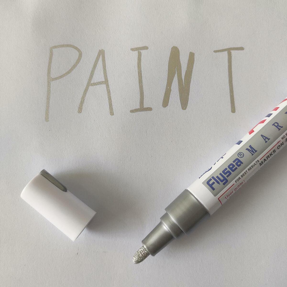 12x Permanent Paint Marker Pen   4.5mm Paint Markers Many Colours