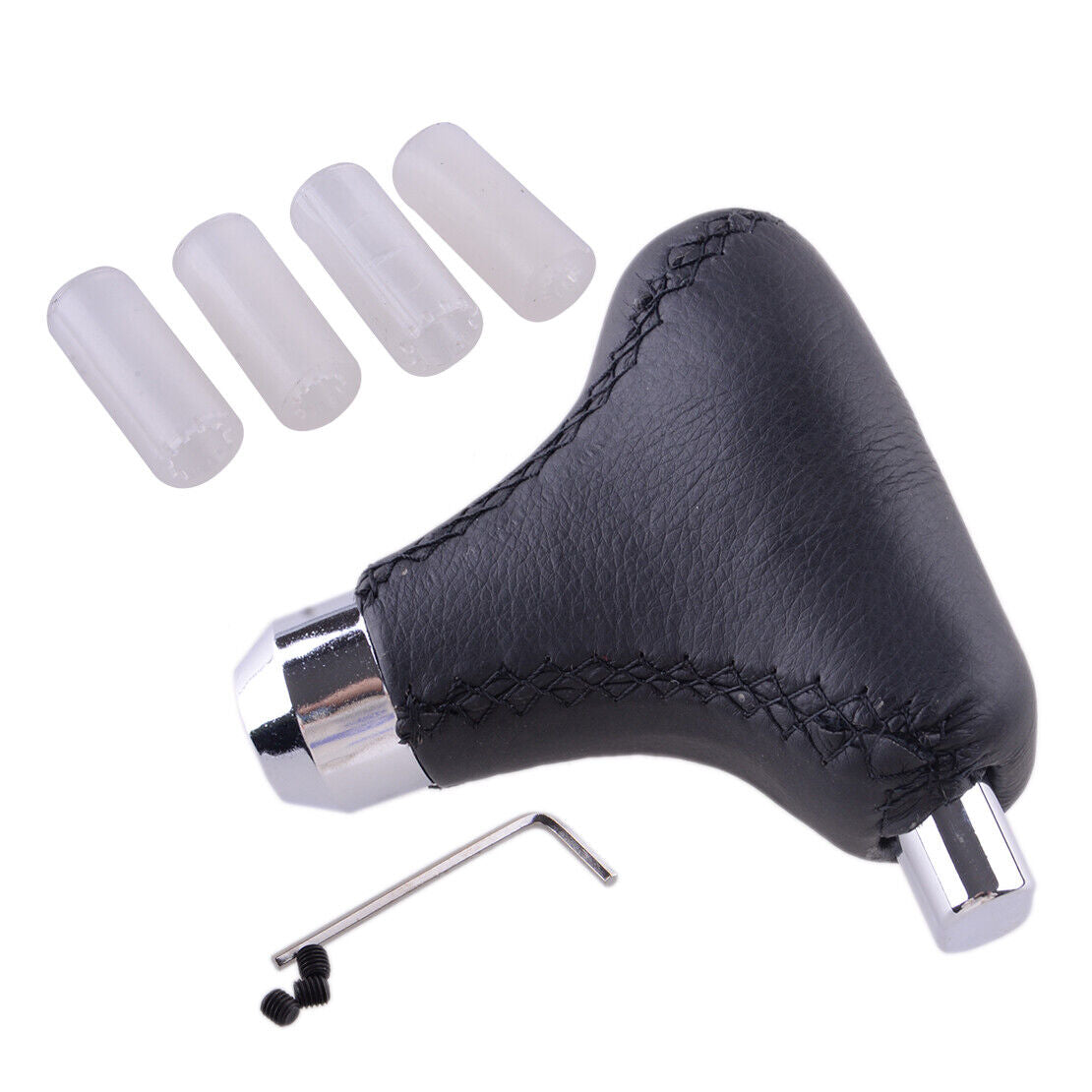 1pcs Automatic Transmission Gear Shift Knob Shifter Handle Lever w/ 4 Adapters
