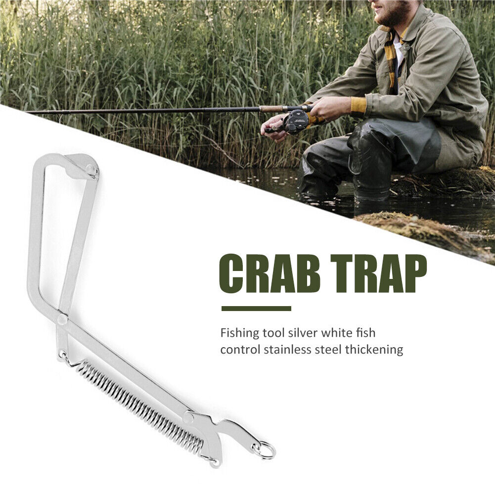 Pike Traps Fishing Hooks Crab Grabber Stainless Steel Fishing Clamp Holder