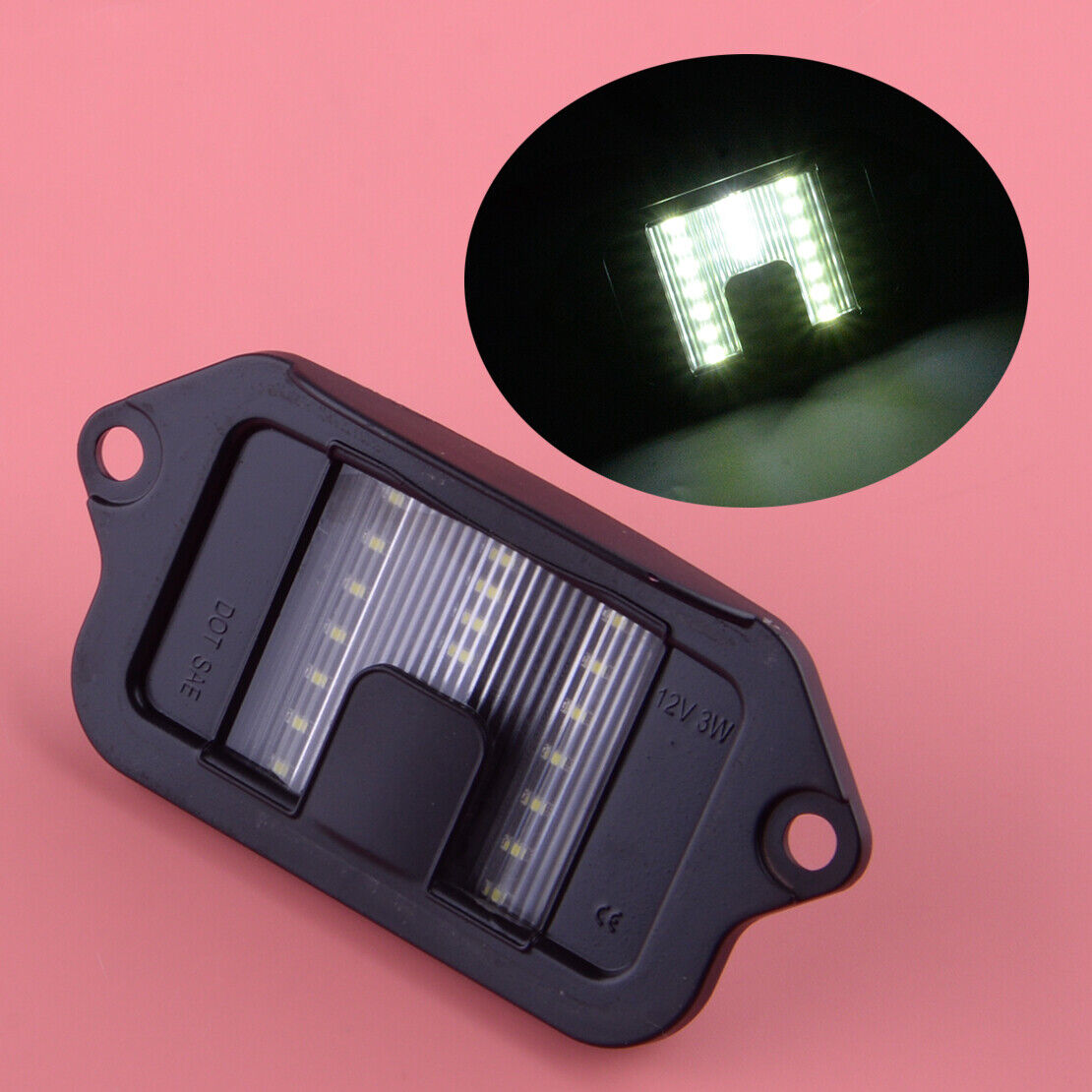 SMD LED License Plate Light Housing Lamp Assembly Fit For Ford Mustang 2005-2009