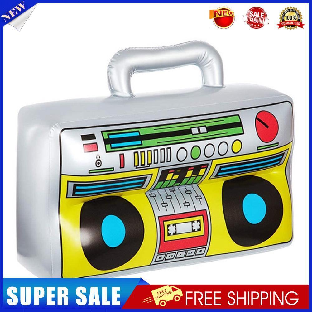 80s 90s Inflatable Radio Props Party Decorations Birthday Supplies (02)