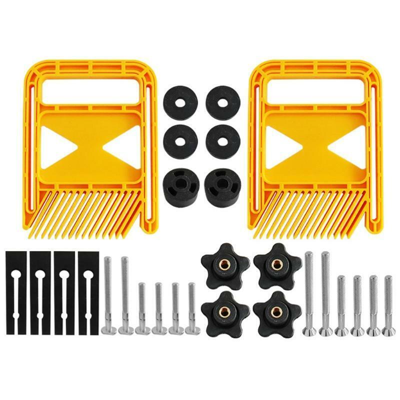Professional Woodworking Tools Extended Double Featherboard Ergonomic Knobs DIY