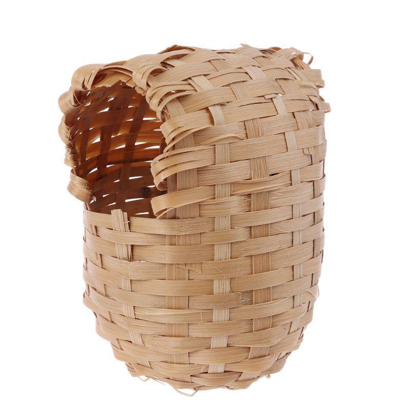 Hummingbird Nest Hand-Woven Natural Bamboo Window Decoration Hanging Bird Hut