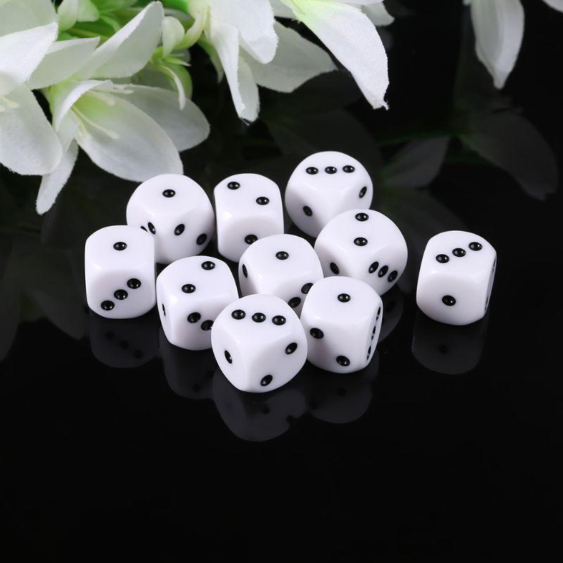 10Pcs 16mm D3 Six Sided Dices Beads For Dungeons & Dragon D&D RPG Poly Desktop