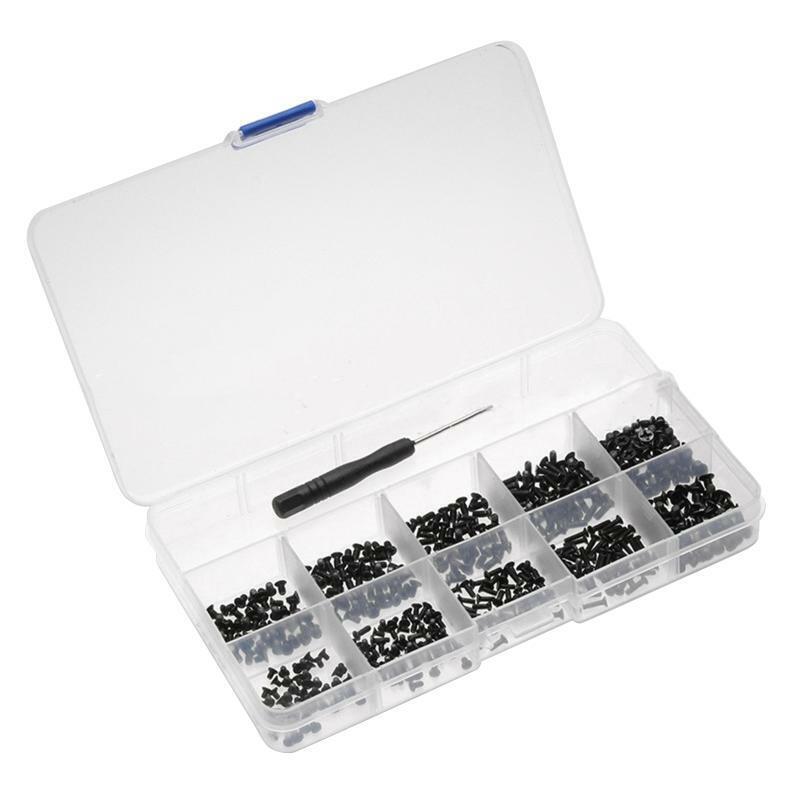 KM Black Zinc Plated Screws Metric M2 M2.5 M3 Laptop Notebook Computer Screw Kit