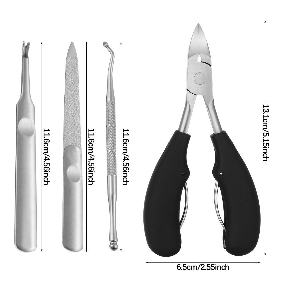 Steel Made Pedicure Tool Nail Clippers Kit Toenail Trimmer Nails Trimming
