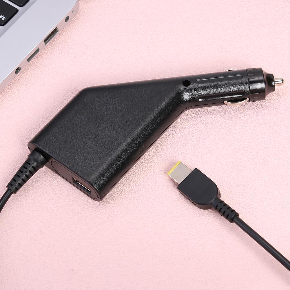 Laptop Car Charger 90W 20V 4.5A Power Adapter for Lenovo Thinkpad Notebook