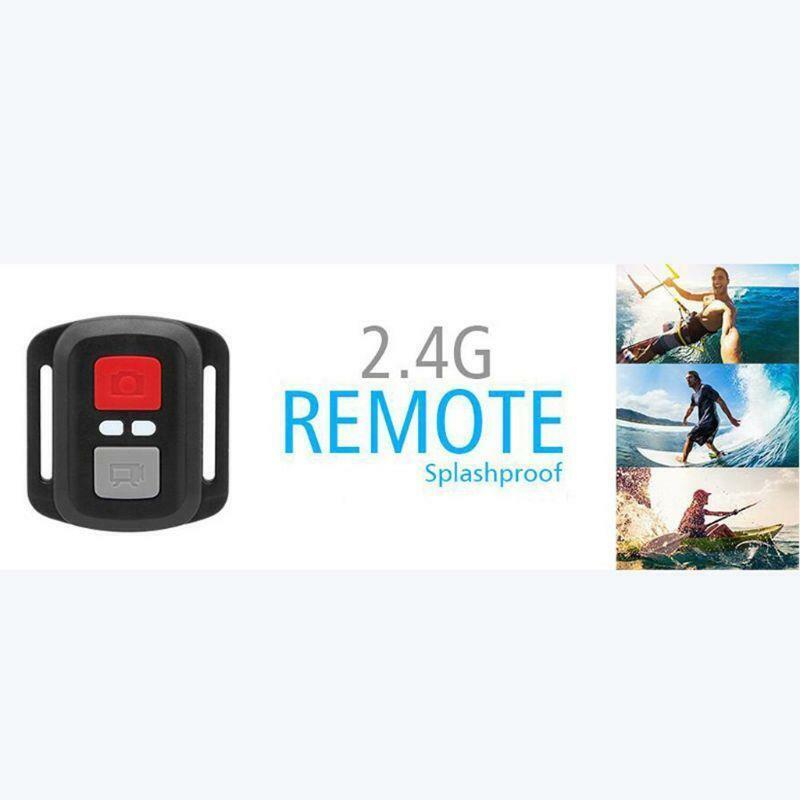 Black Waterproof Wireless 2.4G Remote Control Shutter for EKEN H9R H8R H6S H7S
