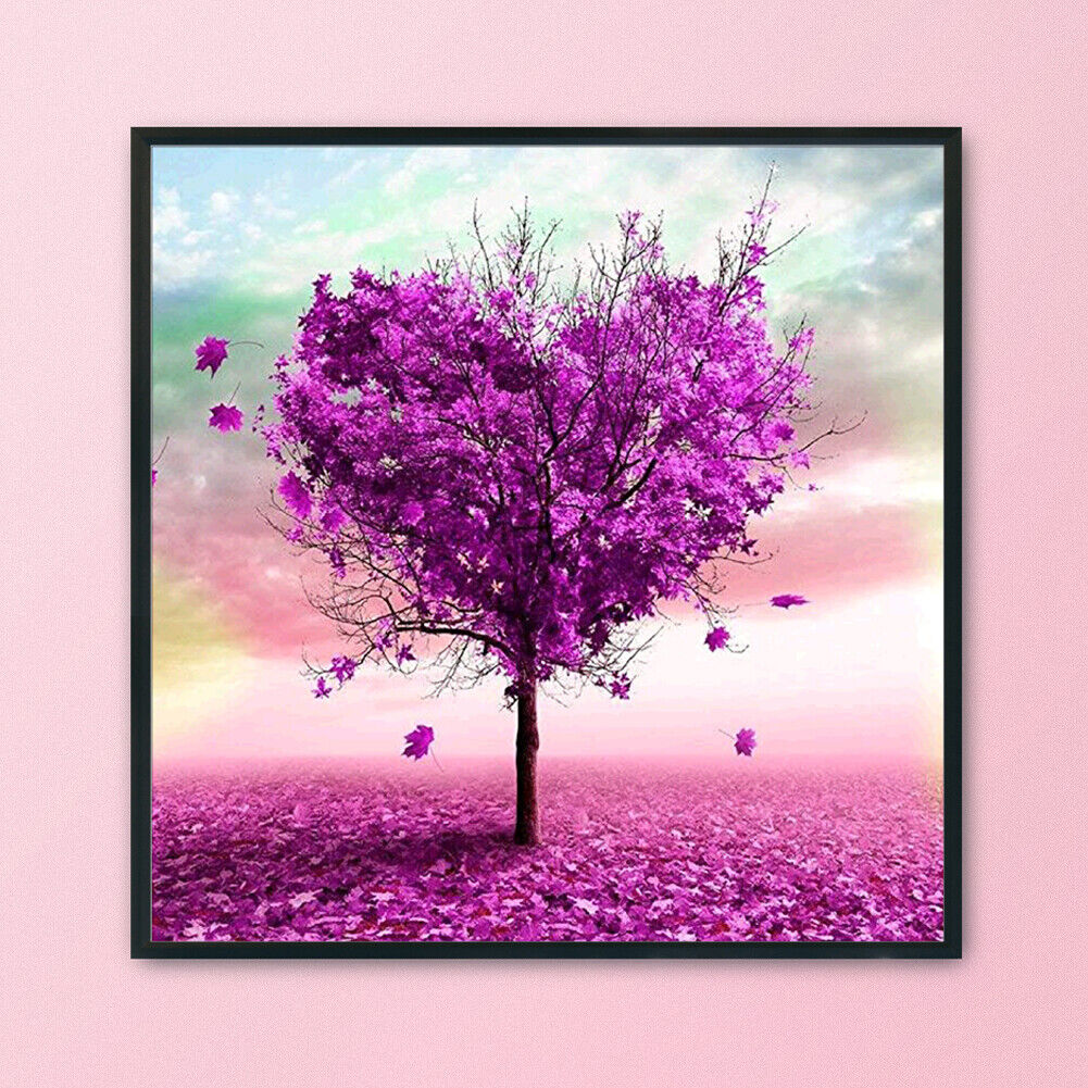 Love Tree Cotton Cross Stitch DIY 11CT Stamp Embroidery Print Craft (SZX55)