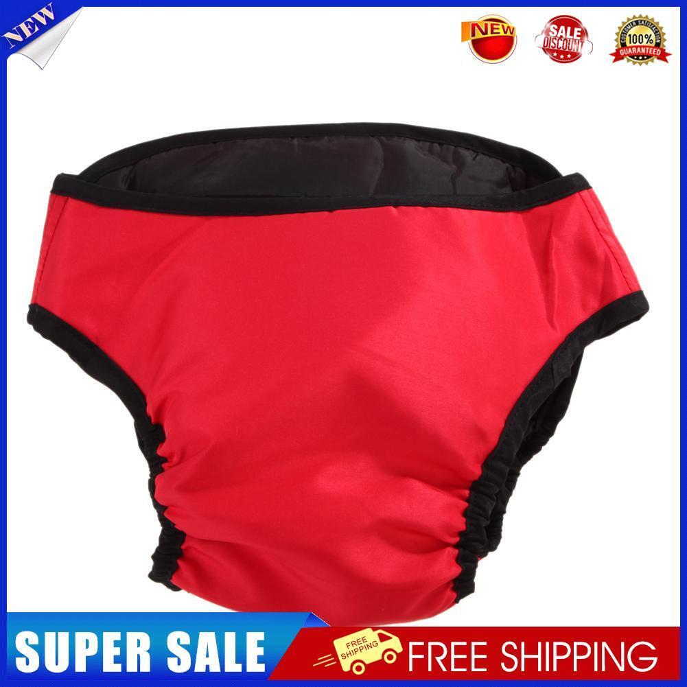 Pets Physiological Pants Female Dog Menstruation Sanitary Shorts (Red XXL)