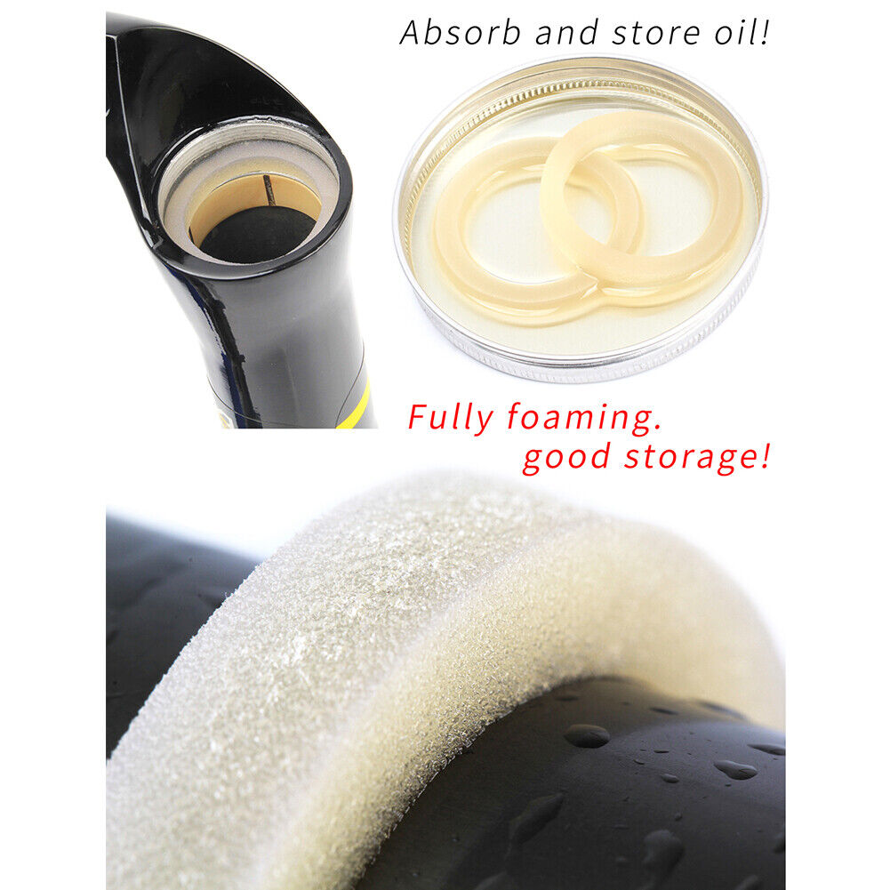 RISK 2x Bike Front Fork Oil Sponge Dust Oil Absorb Sealed Foam Ring (35mm)