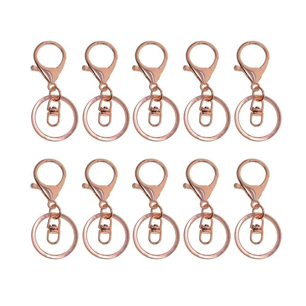 10Pcs Keychain Ring  Claw Clasps  Lanyard  Hook Jewelry Making