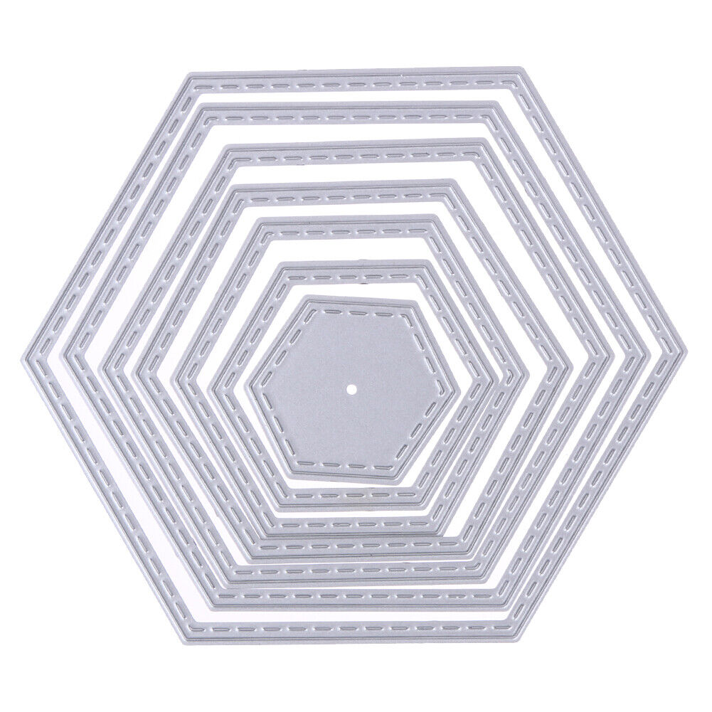 Hexagon spiral Die Cuts Metal Cutting Dies In Scrapbooking Embossing