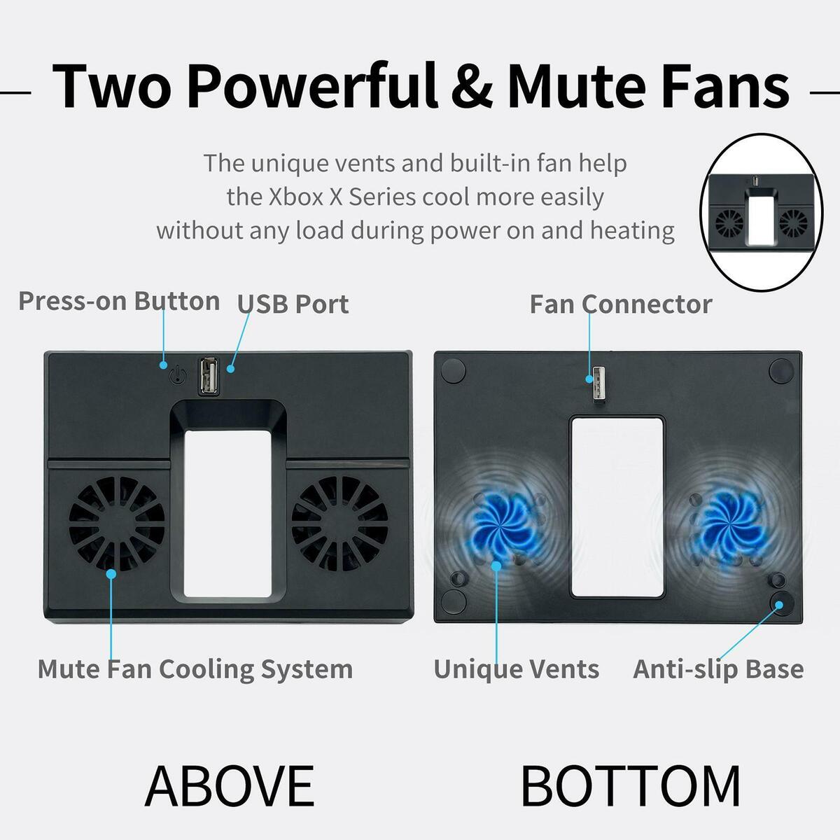 Radiator Vertical Stand Dock  Console for  Cooling Fan