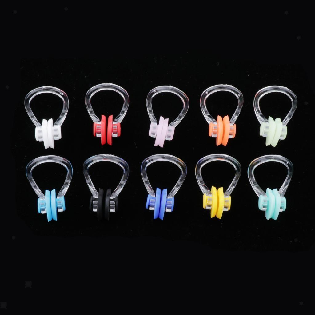 10x Swim Swimming Nose Clips + Black In Ear Plug Earplug for Water Pool