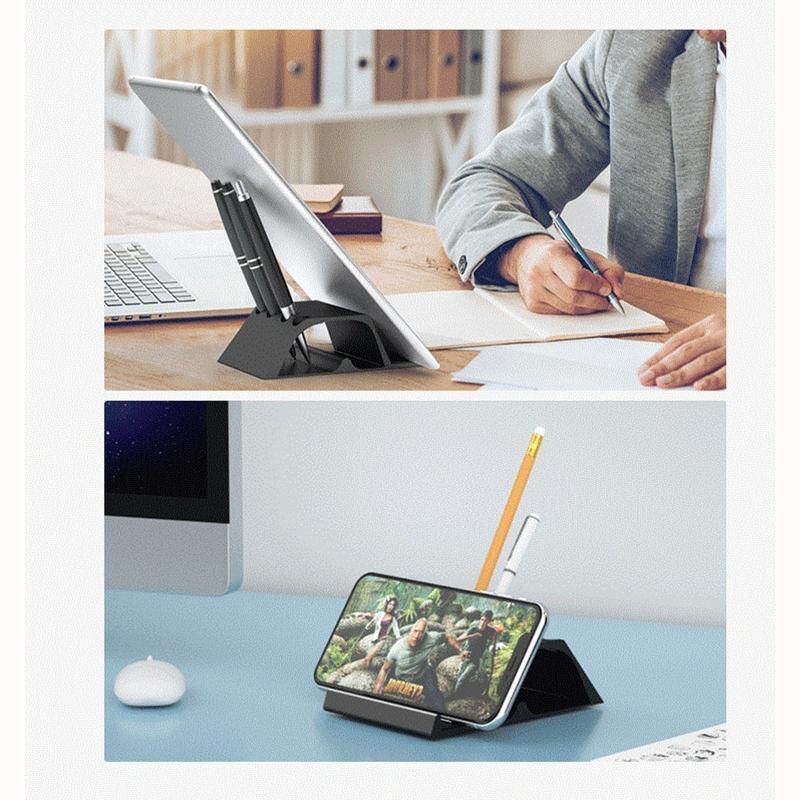 2 in 1 Pen Container with Phone Stand for All Mobile Phones iPads Stable