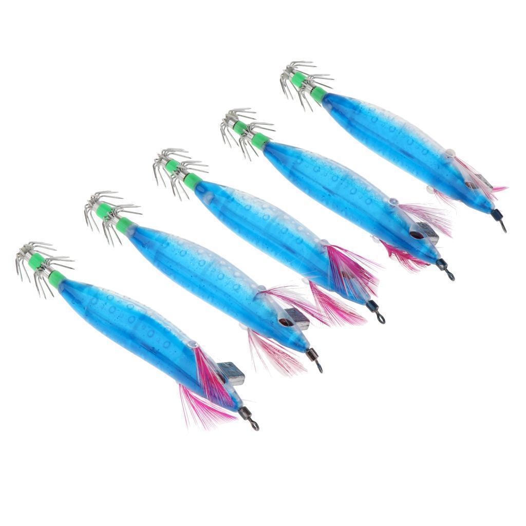 10x Freshwater Saltwater Sea Luminous Fishing Shrimp Lures Tackle Bait Lures