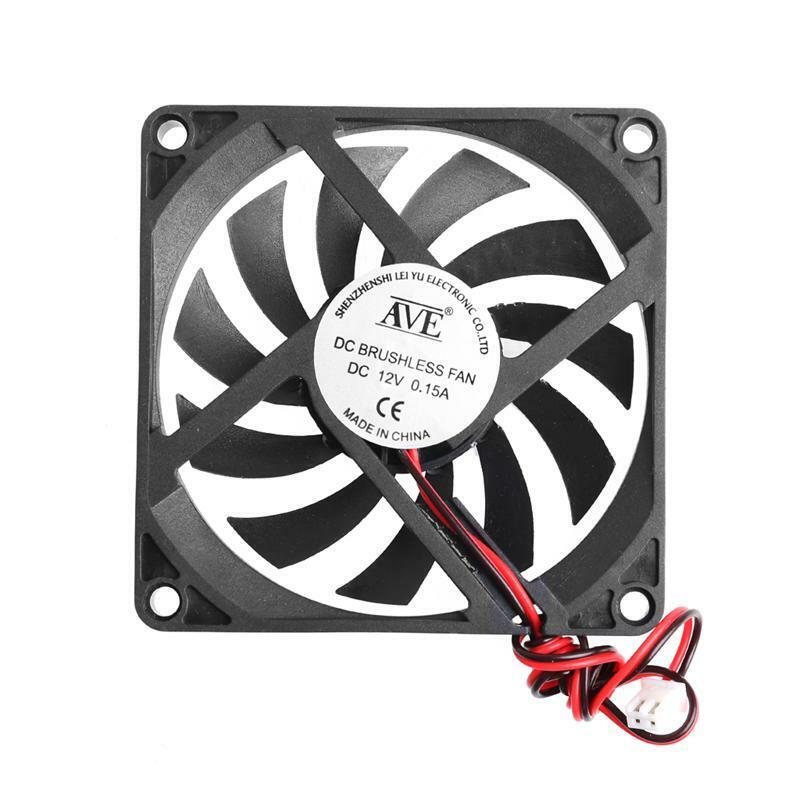 8010 DC Brushless Fan 8CM Cooling 80mm DC12V 0.15A Cooler Fan 80X80X10mm 2Pin