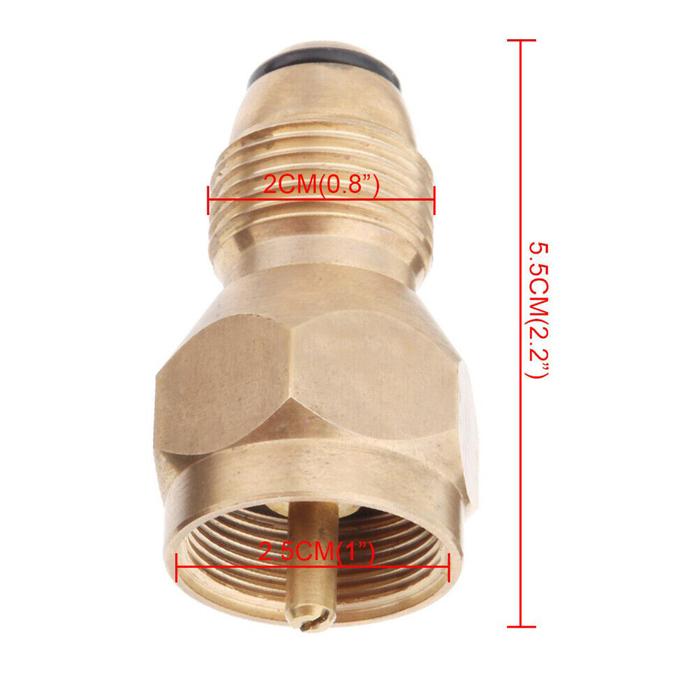 Propane Refill Adapter Lp Gas Cylinder Tank Coupler Heater Camping Hunt