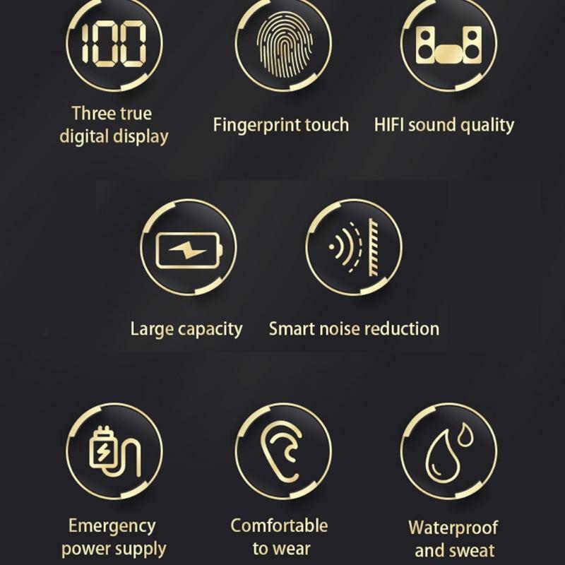 Wireless 5.2 Earbuds Automatic Pairing Stero Hifi Sound Charge for Mobile Phone