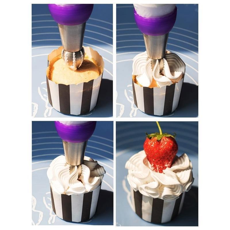 21 Pack Spherical Icing Piping Nozzles Russian Ball Pastry Tips Fondant Gadgets