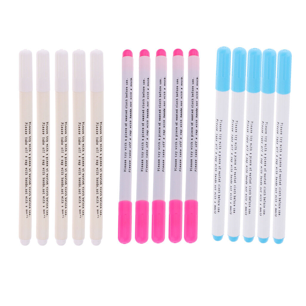 15  Water Soluble Pen Sewing Cloth Marker Craft Embroidery Dressmaking
