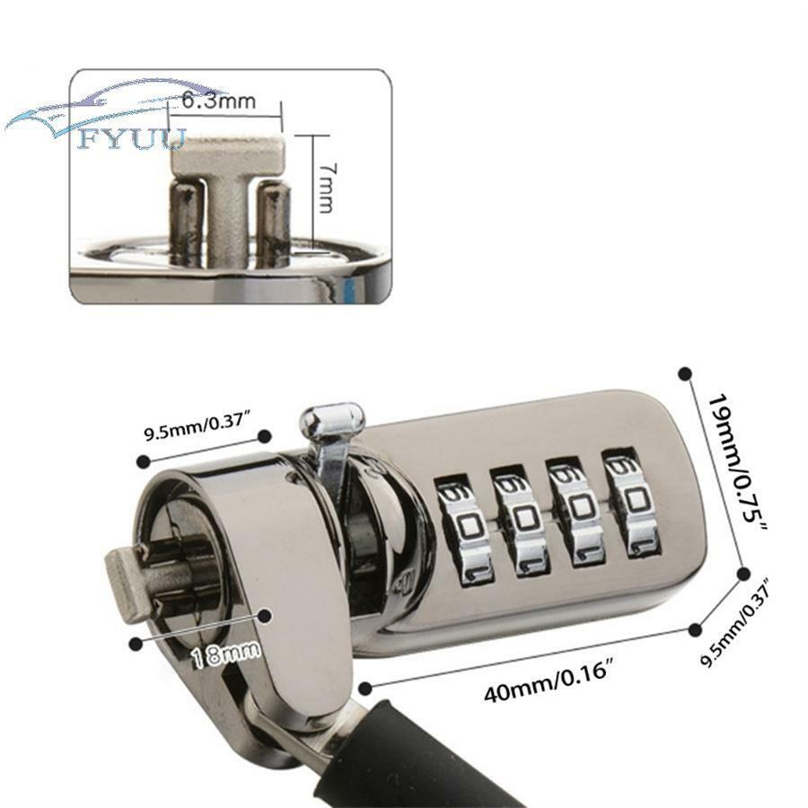 For Laptop PC Monitor Anti-Theft Password Cable Lock Digital Equipment Cable New