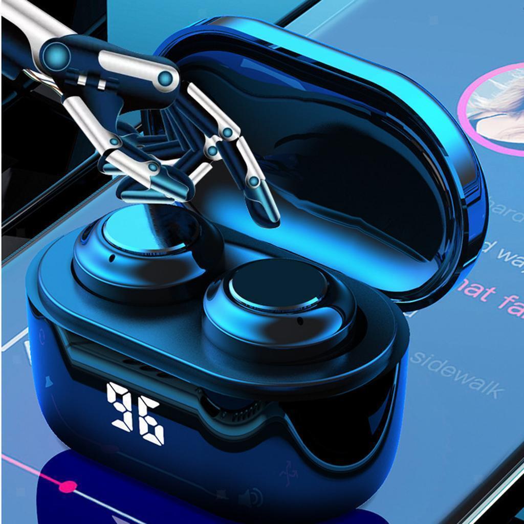 A6 Hifi  5.0  Earphone Earbuds LCD Power Display W/ Charging Box