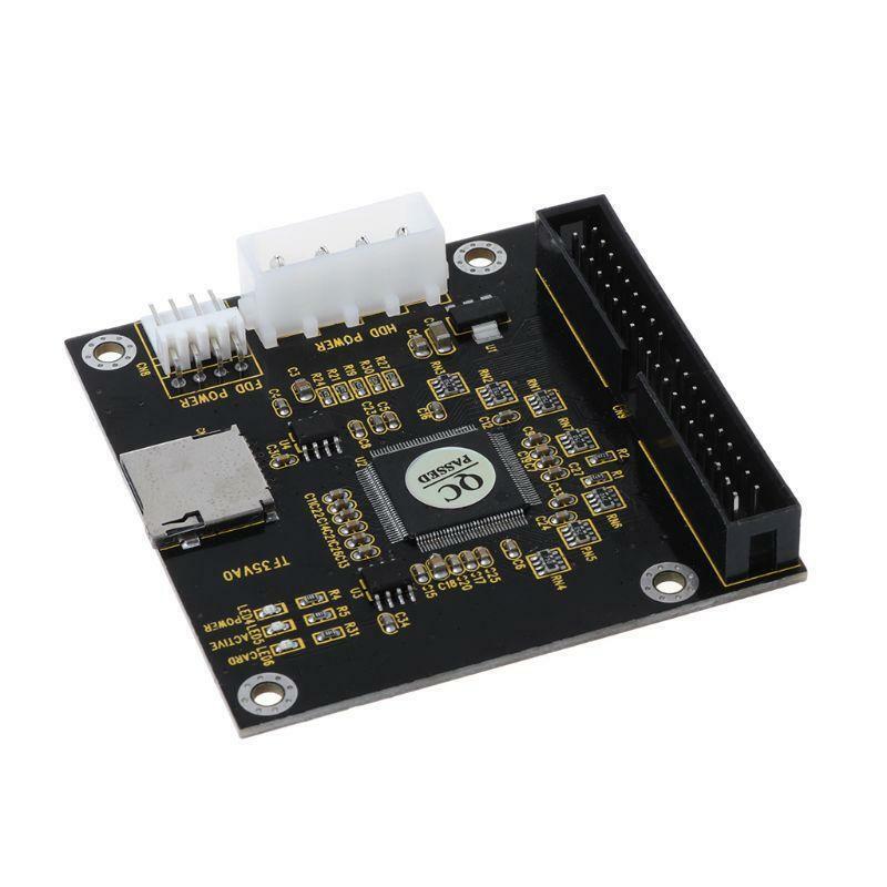 SD SDHC Memory Card TF IDE 3.5 40 Pin Male IDE Hard Disk Drive Adapter Converter