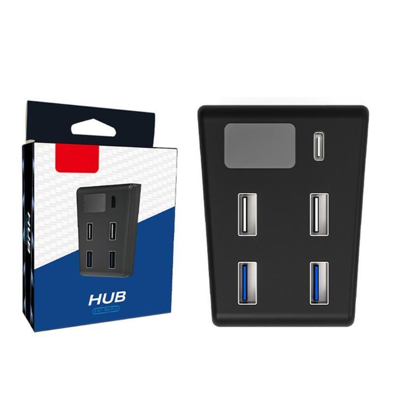 5 in1 USB Hub High-Speed ??Transmission Extender USB Connection Splitter for PS5