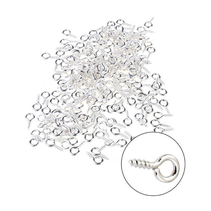 600x/Set Mini Screws Eye Pin Peg Eye Pins Hooks for DIY Jewelry Keychain Making