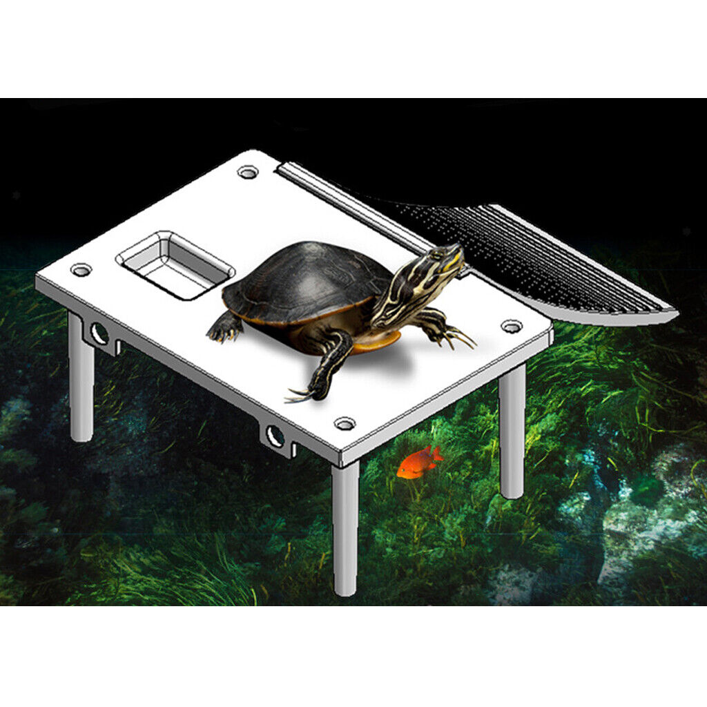 Aquarium Reptile Turtle Basking Platform Floating Island Climbing Ramp Ladder