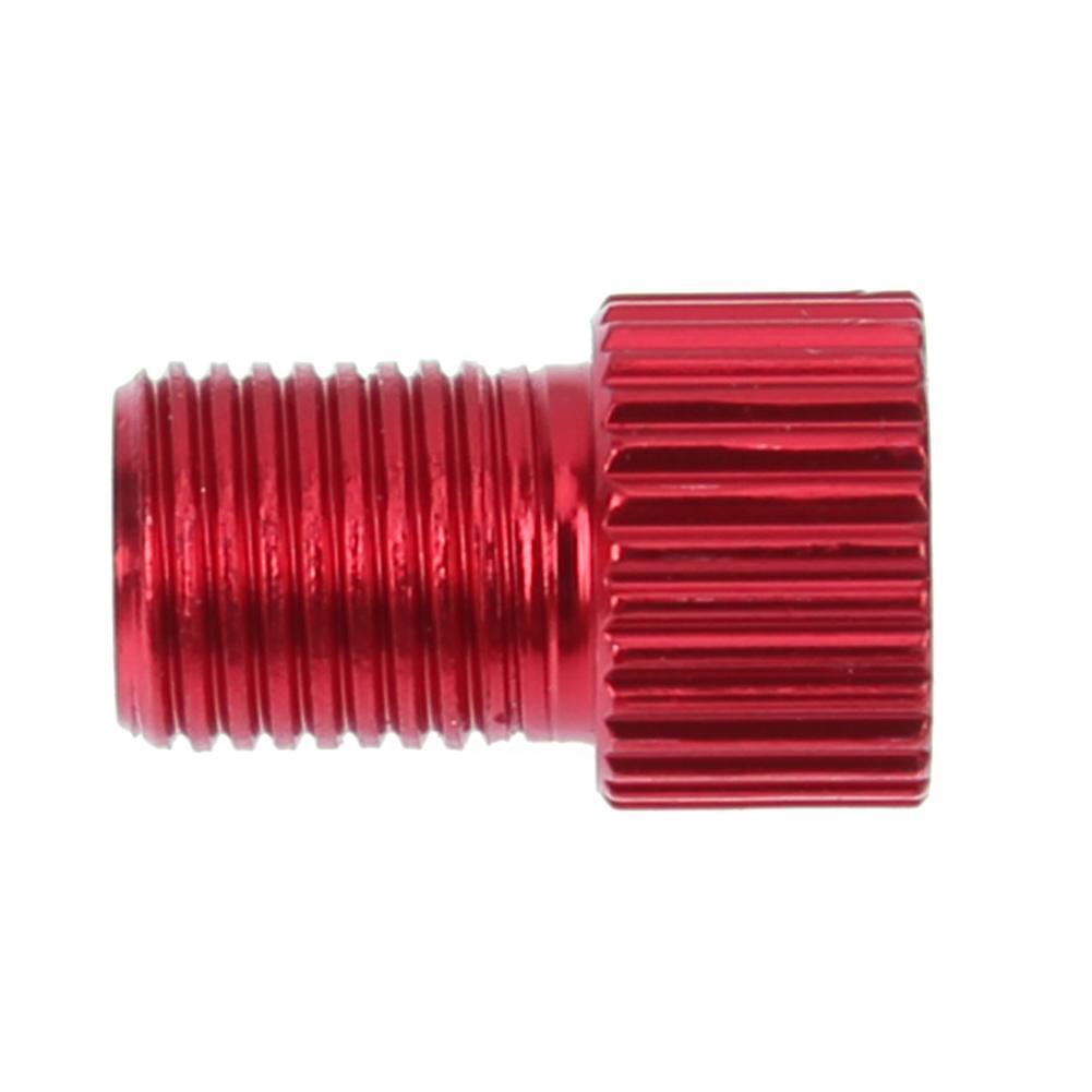 4pcs Presta to Shrader Bicycle Road Bike Valve Adapters Converters (Red)