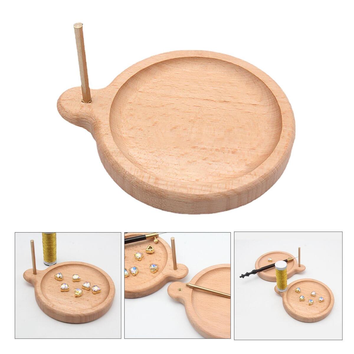 Wood Bead Spinner Bead Loader Spinning Bead Bowl DIY for Bracelet Making