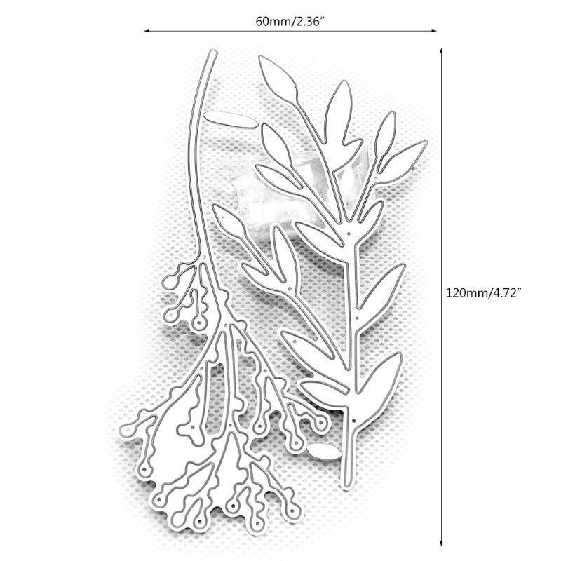 Plant Metal Cutting Dies Stencil DIY Scrapbooking Album Stamp Paper Card Decor