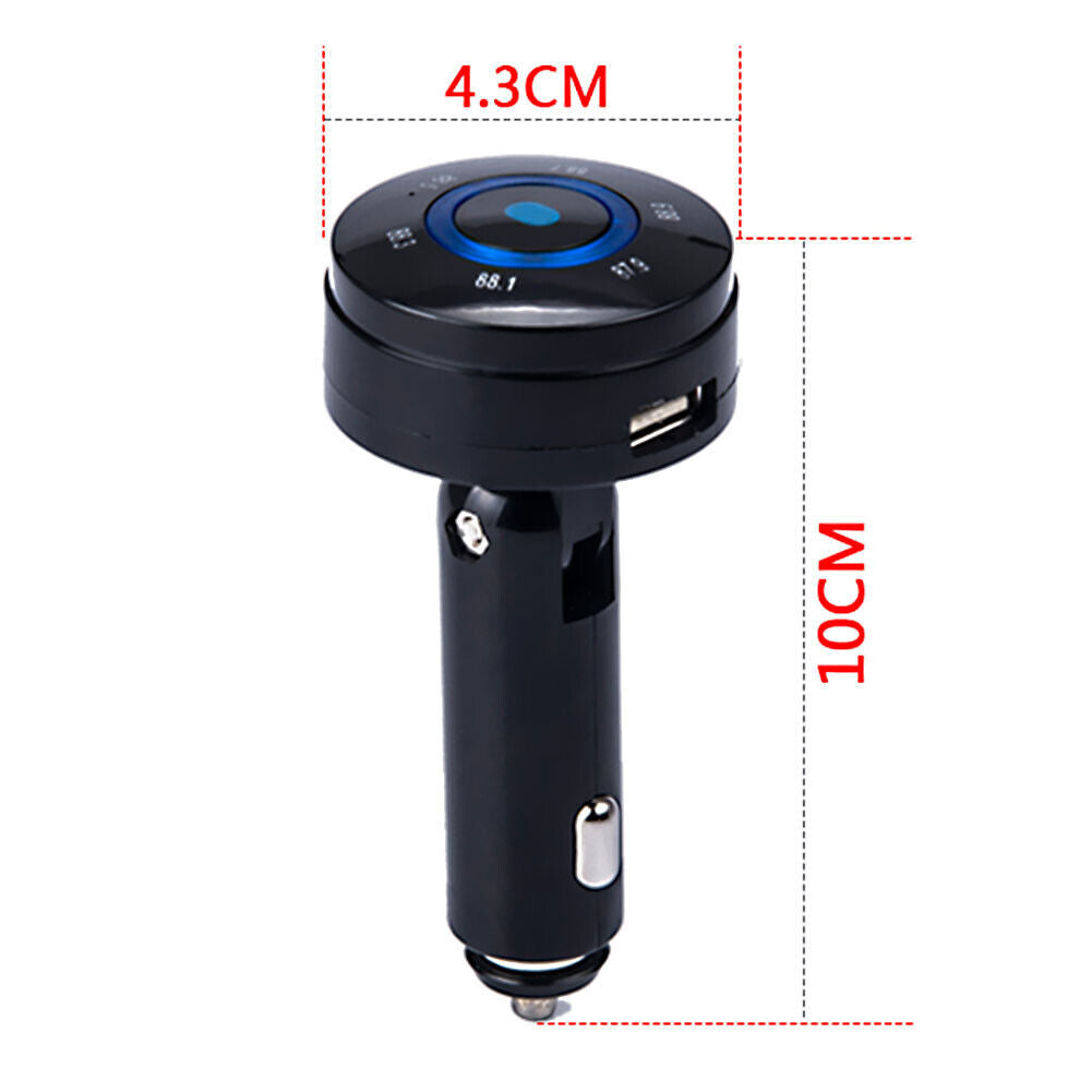 Car Kit MP3 Player Bluetooth-compatible Phone FM Transmitter for TF/MMC/USB