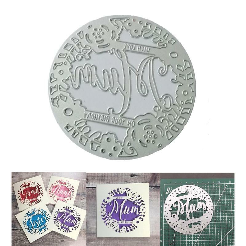 Love Mom Metal Cutting Dies Stencil Scrapbooking DIY Album Stamp Paper Embossing