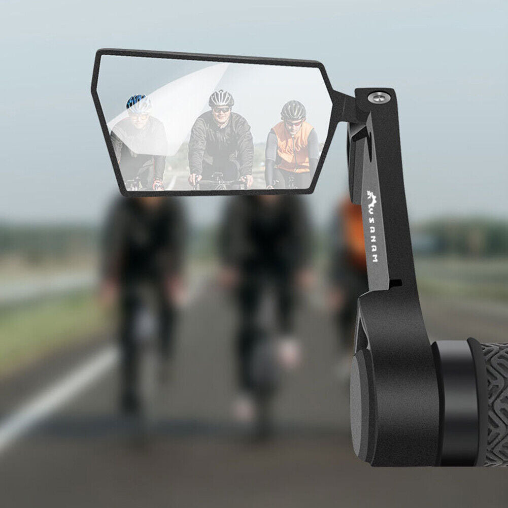 Bicycle Handlebar Rear Reflector Foldable MTB Road Bike Rearview Mirrors