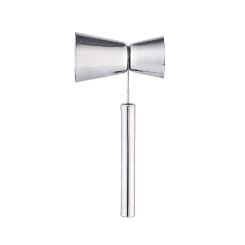 Stainless Steel Double Jigger Measure Cup with Handle for Cocktail Bartender Bar
