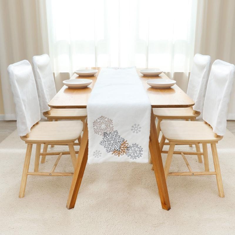 Christmas Table Runners Cloths Xmas Dinner Tablecloth Holiday Party Dresser